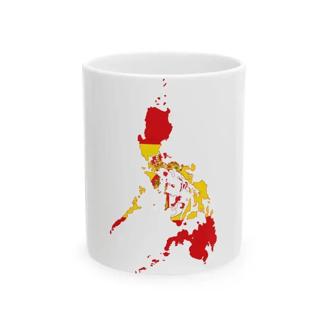 Flag map of the Philippines Spain17851873 1875-1931 (Philippines) White Coffee Mug 11oz - Go Mug Yourself