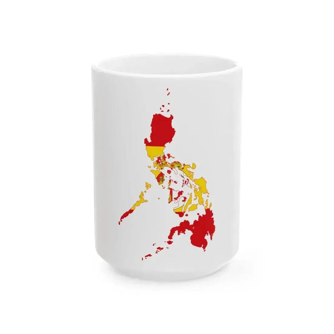 Flag map of the Philippines Spain17851873 1875-1931 (Philippines) White Coffee Mug 15oz - Go Mug Yourself