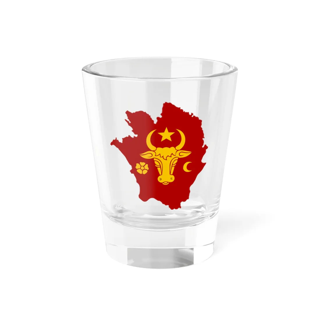 Flag-map of the Principality of Moldavia (Moldova) Shot Glass 1.5oz 1.5oz - Go Mug Yourself