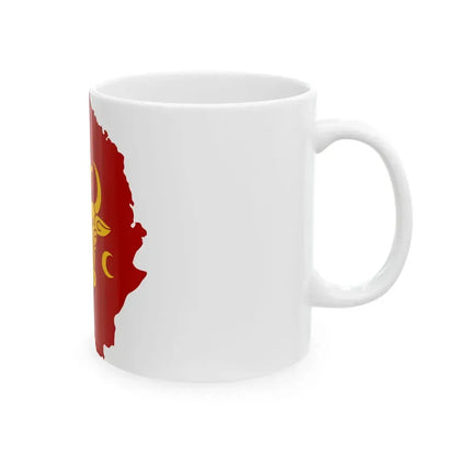 Flag-map of the Principality of Moldavia (Moldova) White Coffee Mug - Go Mug Yourself