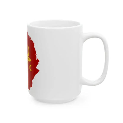 Flag-map of the Principality of Moldavia (Moldova) White Coffee Mug - Go Mug Yourself
