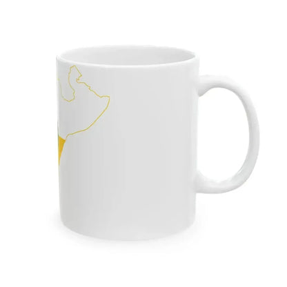 Flag map of the Province of Reggio Calabria (Italy) White Coffee Mug - Go Mug Yourself