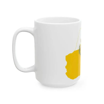 Flag map of the Province of Reggio Calabria (Italy) White Coffee Mug - Go Mug Yourself