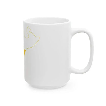 Flag map of the Province of Reggio Calabria (Italy) White Coffee Mug - Go Mug Yourself