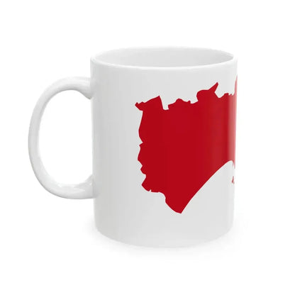 Flag map of the Province of Taranto (Italy) White Coffee Mug - Go Mug Yourself