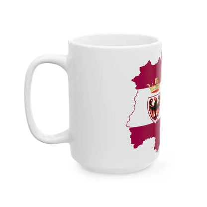 Flag map of the Province of Trento (Italy) White Coffee Mug - Go Mug Yourself
