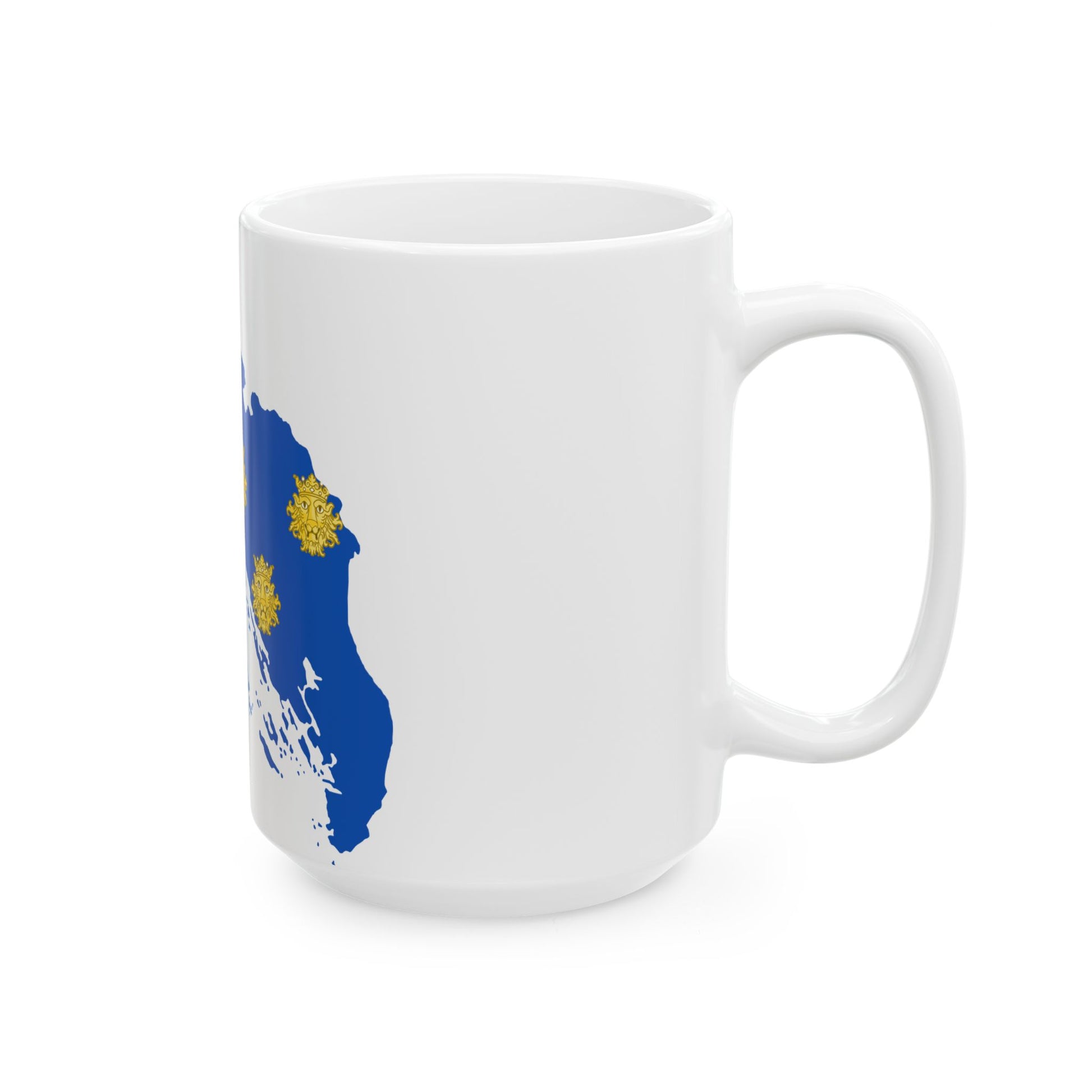 Flag map of the Province of Zara (Croatia) White Coffee Mug-Go Mug Yourself
