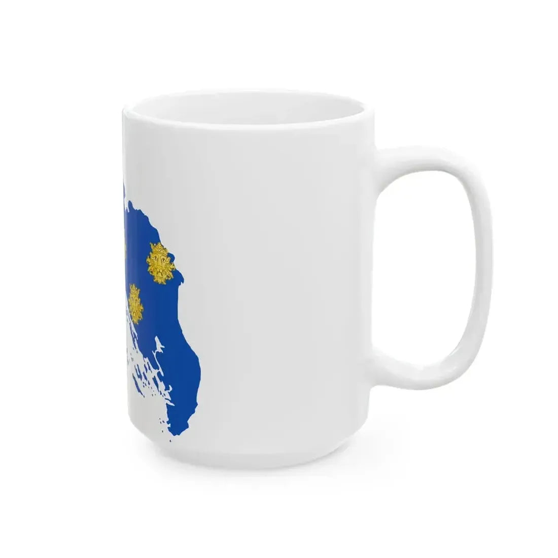 Flag map of the Province of Zara (Croatia) White Coffee Mug - Go Mug Yourself