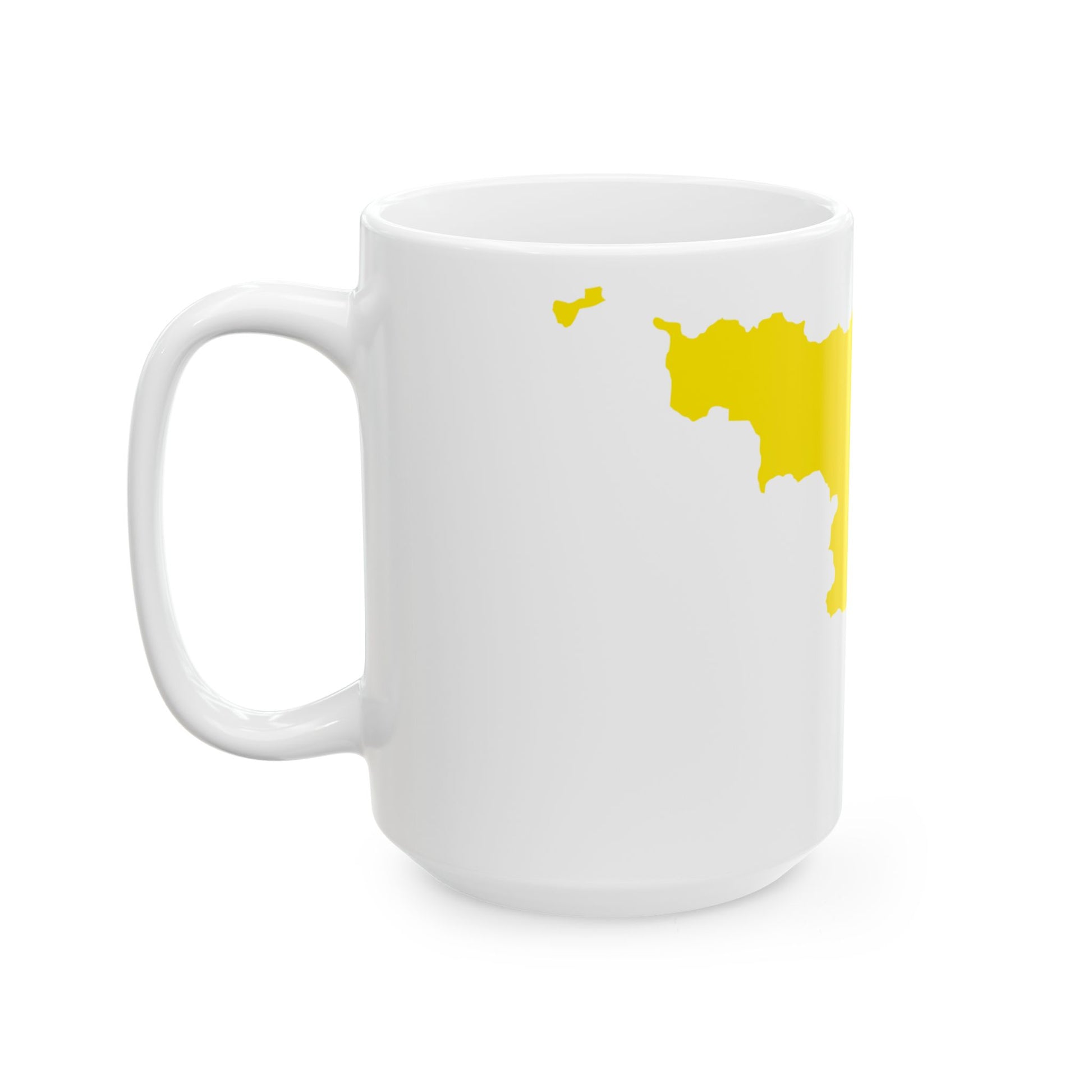 Flag map of the Region of Wallonia (Belgium) White Coffee Mug-Go Mug Yourself