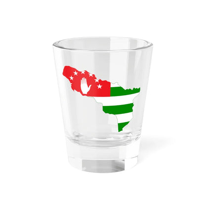 Flag-map of the Republic of Abkhazia Shot Glass 1.5oz 1.5oz - Go Mug Yourself