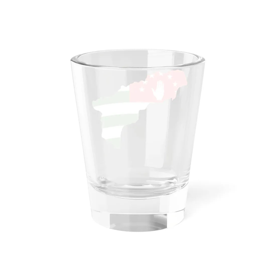 Flag-map of the Republic of Abkhazia Shot Glass 1.5oz - Go Mug Yourself
