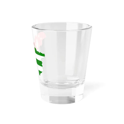 Flag-map of the Republic of Abkhazia Shot Glass 1.5oz - Go Mug Yourself