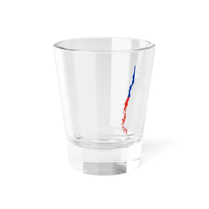 Flag-map of the Republic of Chile (Chile) Shot Glass 1.5oz 1.5oz - Go Mug Yourself