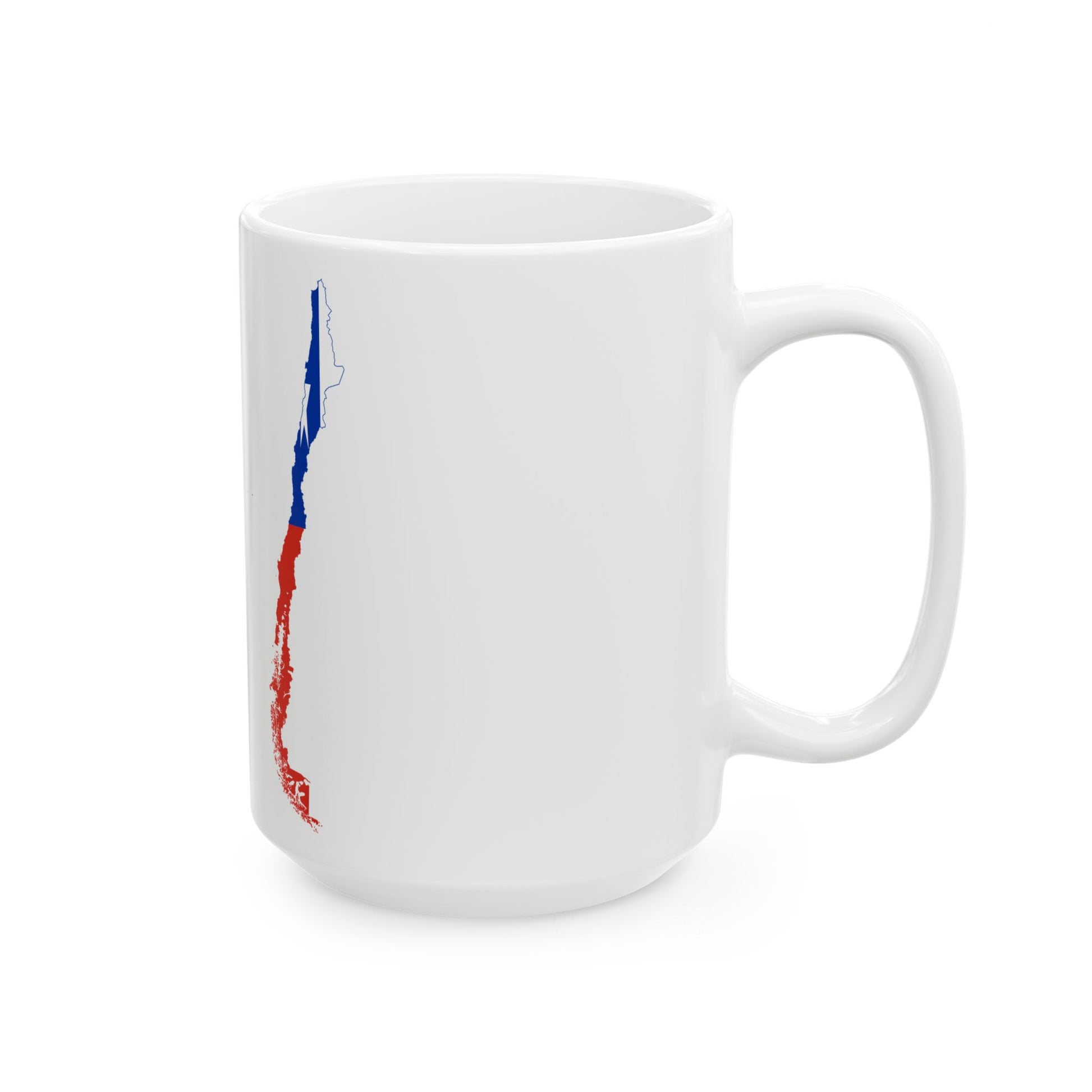 Flag-map of the Republic of Chile (Chile) White Coffee Mug-Go Mug Yourself