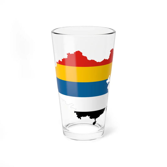 Flag map of the Republic of China Beiyang Government (China) Pint Glass 16oz 16oz - Go Mug Yourself
