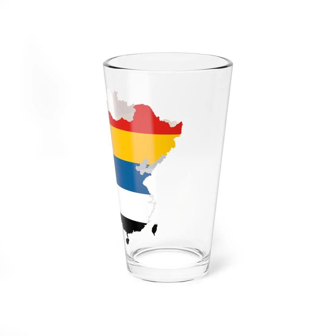 Flag map of the Republic of China Beiyang Government (China) Pint Glass 16oz - Go Mug Yourself