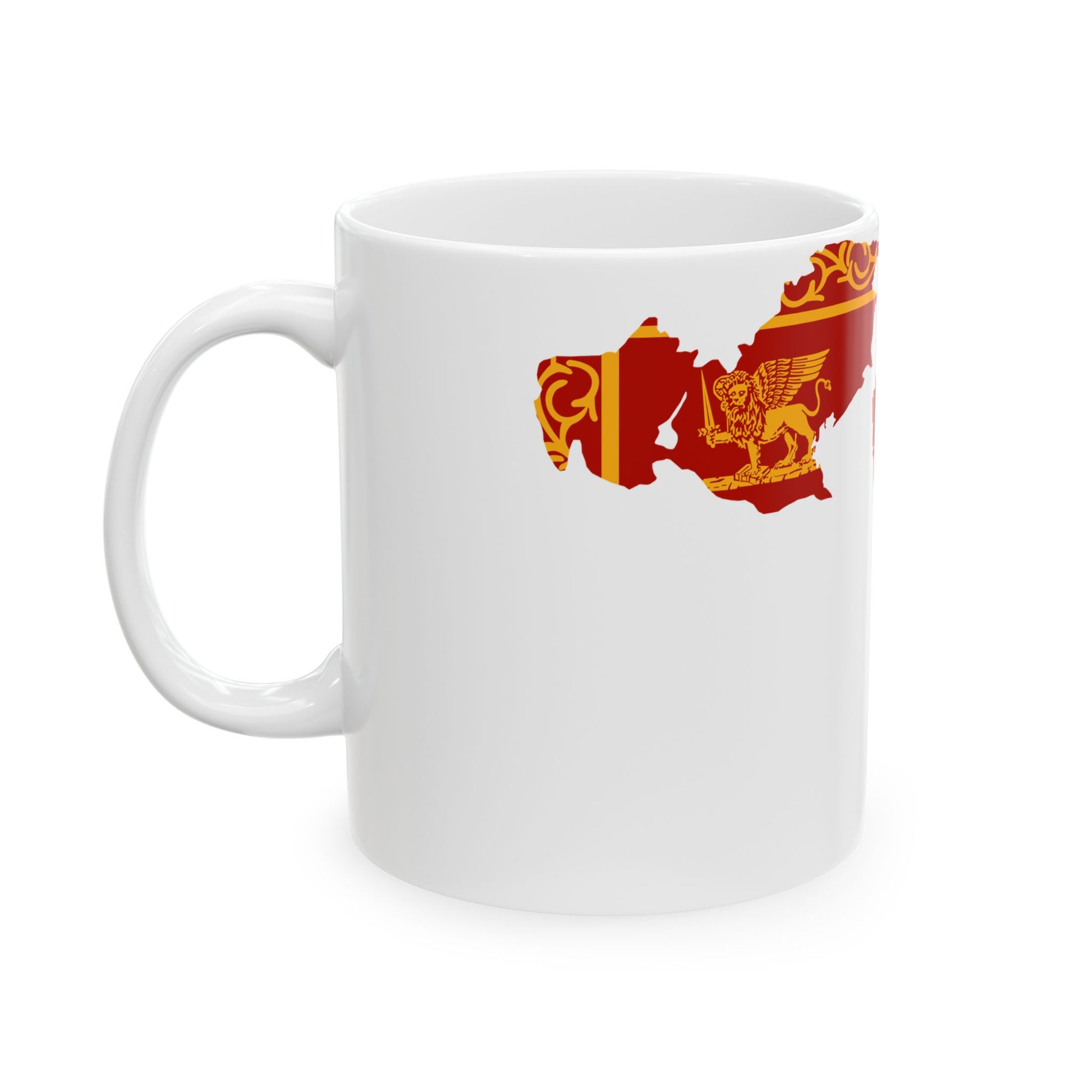 Flag map of the Republic of Venice 6971797 (Croatia) White Coffee Mug-Go Mug Yourself