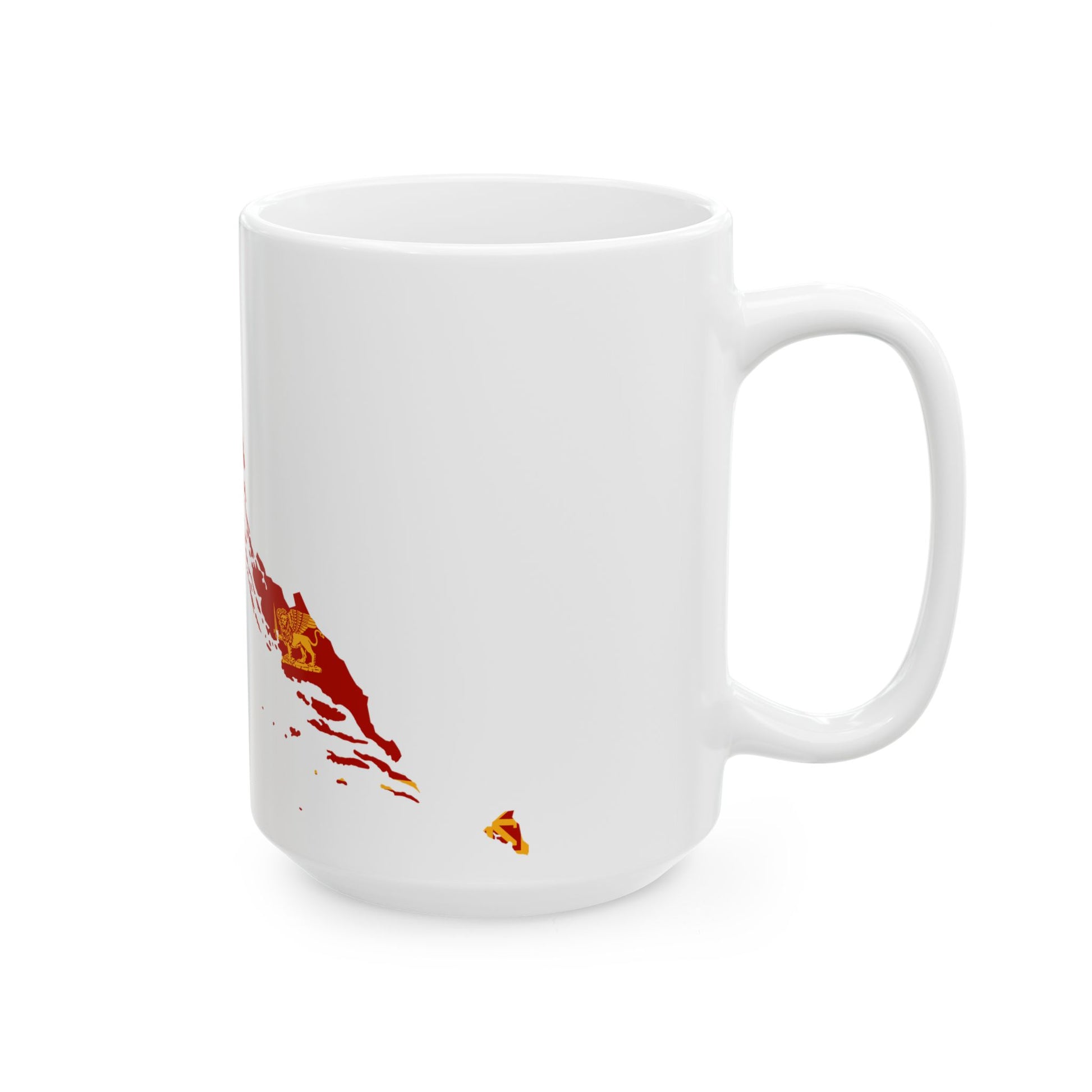 Flag map of the Republic of Venice 6971797 (Croatia) White Coffee Mug-Go Mug Yourself