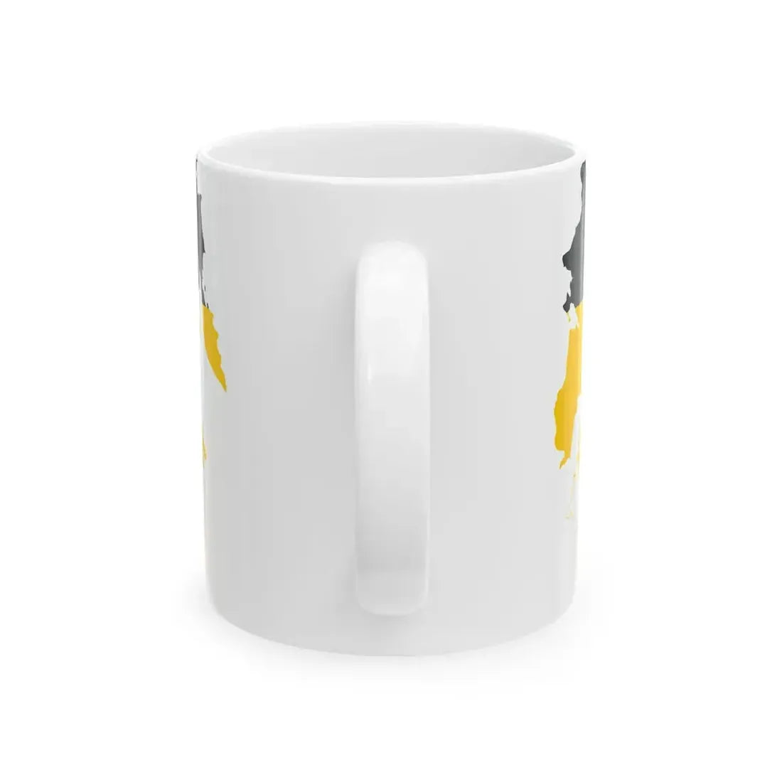 Flag-map of the Russian Empire Black-Yellow-White (Russia) White Coffee Mug - Go Mug Yourself