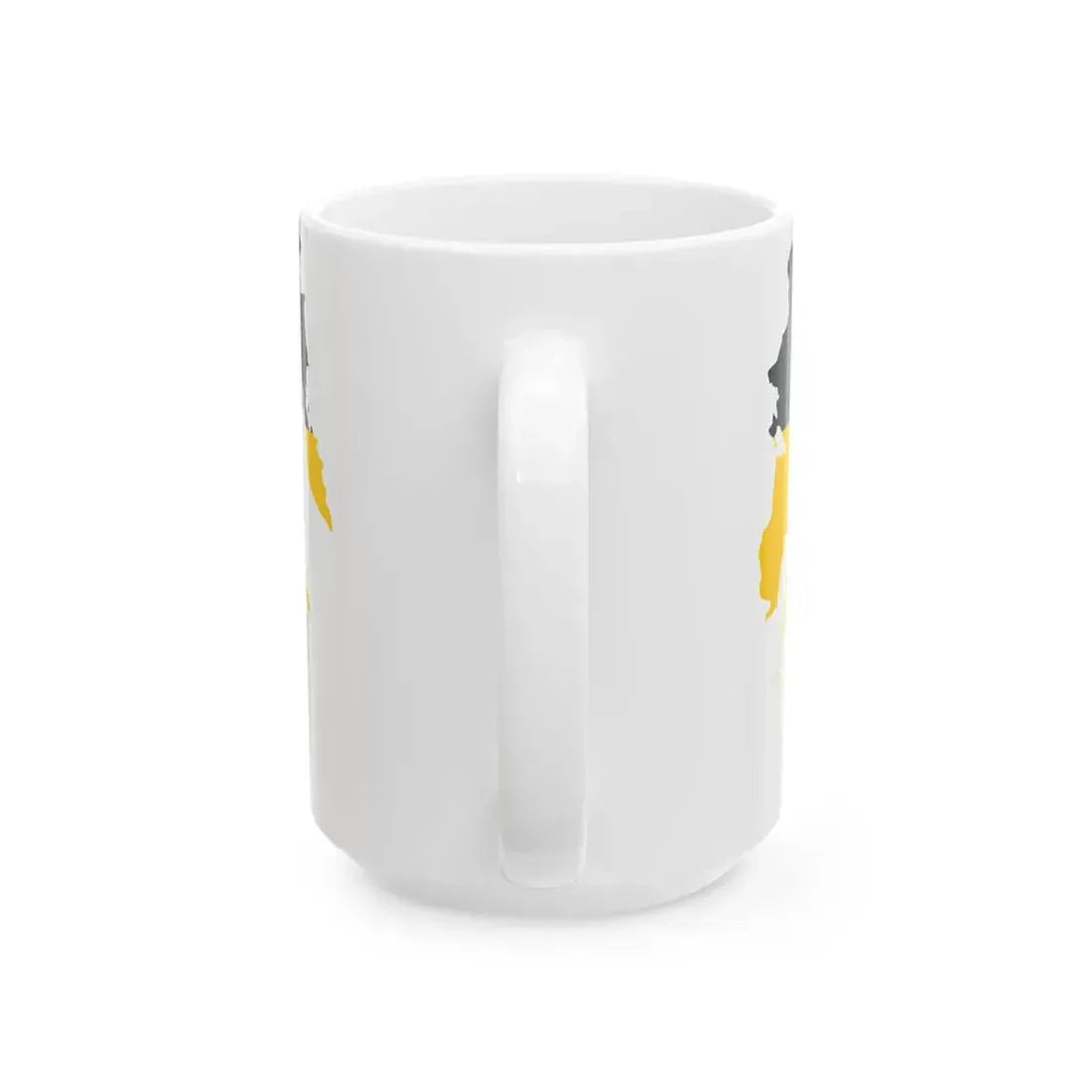 Flag-map of the Russian Empire Black-Yellow-White (Russia) White Coffee Mug - Go Mug Yourself
