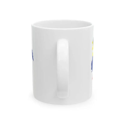 Flag-map of the Russian Empire flag for private use (Russia) White Coffee Mug - Go Mug Yourself