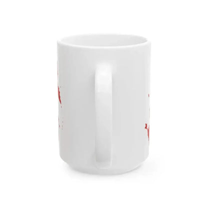 Flag map of the Russian SFSR 1945-1954 (Russia) White Coffee Mug - Go Mug Yourself