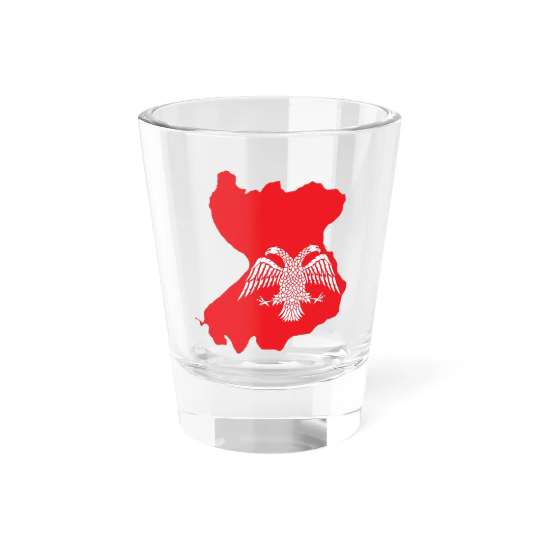 Flag-map of the Serbian Despotate (Serbia) Shot Glass 1.5oz 1.5oz - Go Mug Yourself