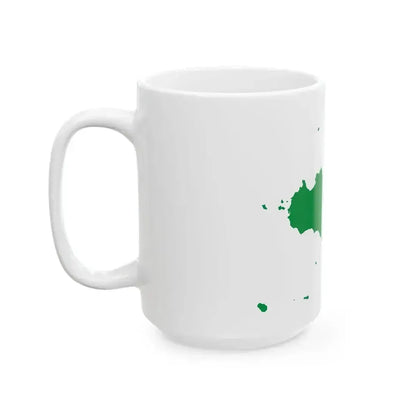 Flag map of the Sicilian Kingdom 1848-1849 (Italy) White Coffee Mug - Go Mug Yourself