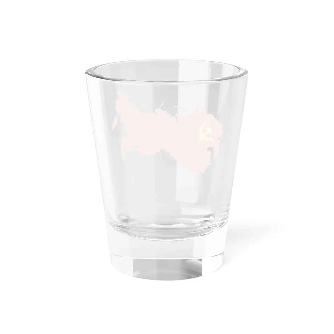 Flag-map of the Soviet Union 1922-1939 (Russia) Shot Glass 1.5oz - Go Mug Yourself