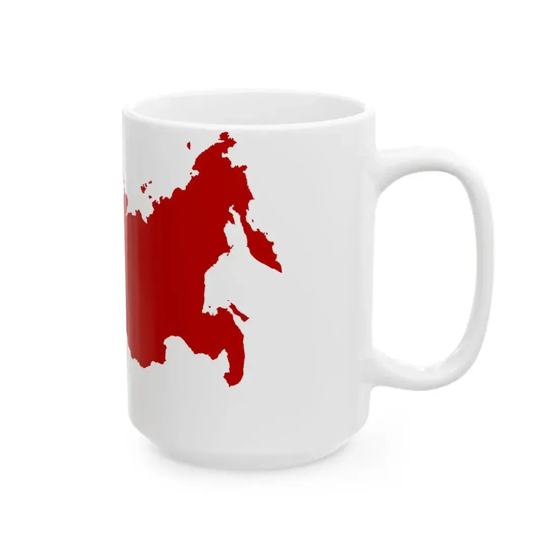 Flag-map of the Soviet Union 1939-1941 (Russia) White Coffee Mug - Go Mug Yourself