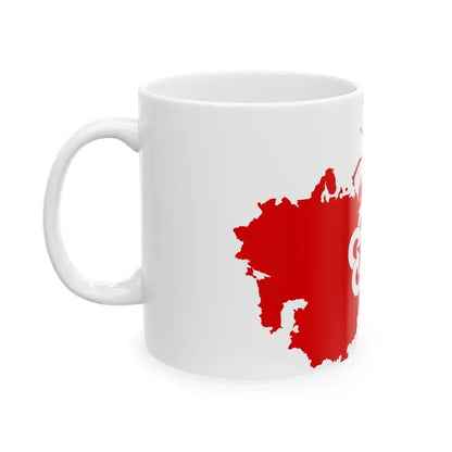 Flag-map of the Soviet Union Comecon (Russia) White Coffee Mug - Go Mug Yourself