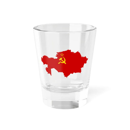 Flag-Map of the Soviet Union December 12-16 1991 (Soviet Union) Shot Glass 1.5oz 1.5oz - Go Mug Yourself