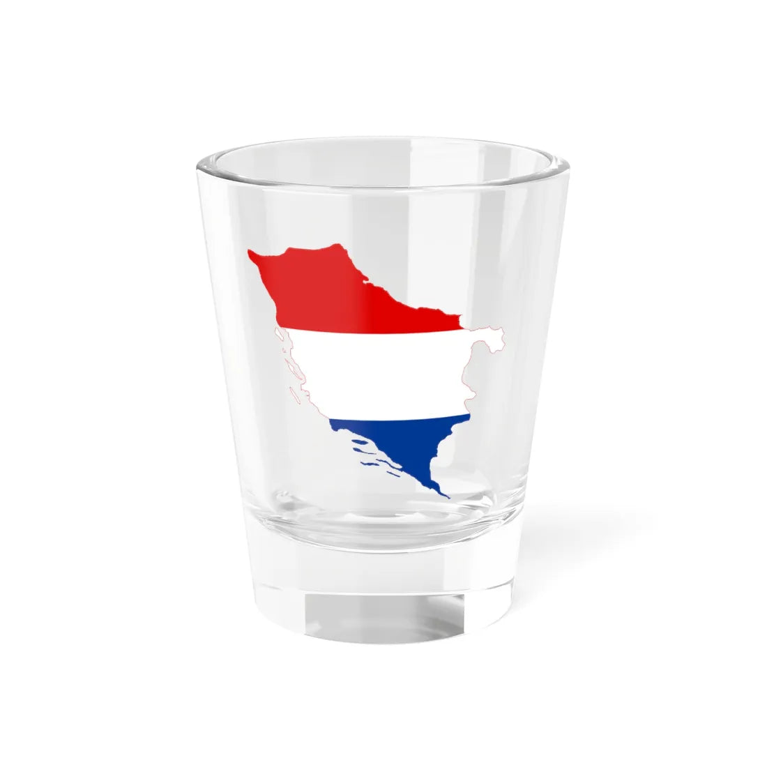Flag-map of the State of Slovenes Croats and Serbs (Croatia) Shot Glass 1.5oz 1.5oz - Go Mug Yourself