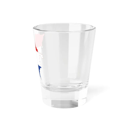 Flag-map of the State of Slovenes Croats and Serbs (Croatia) Shot Glass 1.5oz - Go Mug Yourself