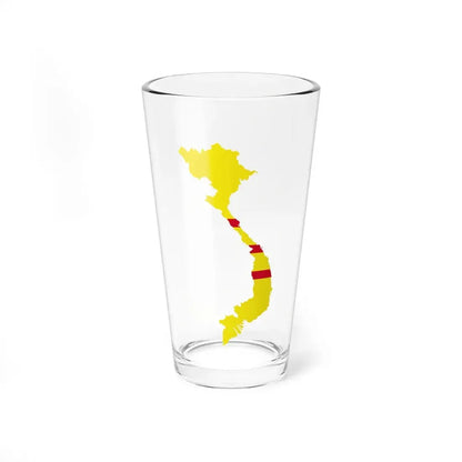 Flag map of the State of Vietnam (Vietnam) Pint Glass 16oz 16oz - Go Mug Yourself