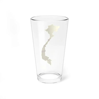Flag map of the State of Vietnam (Vietnam) Pint Glass 16oz - Go Mug Yourself