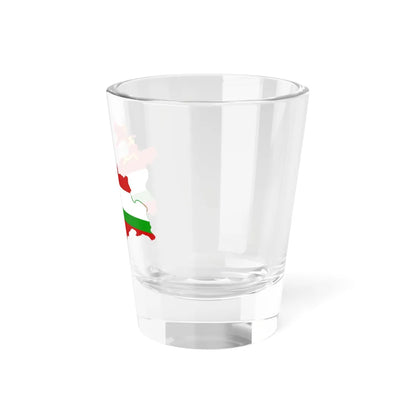 Flag map of the Tajik SSR 1953-1991 Flag map of Tajikistan 19911992 (Tajikistan) Shot Glass 1.5oz - Go Mug Yourself
