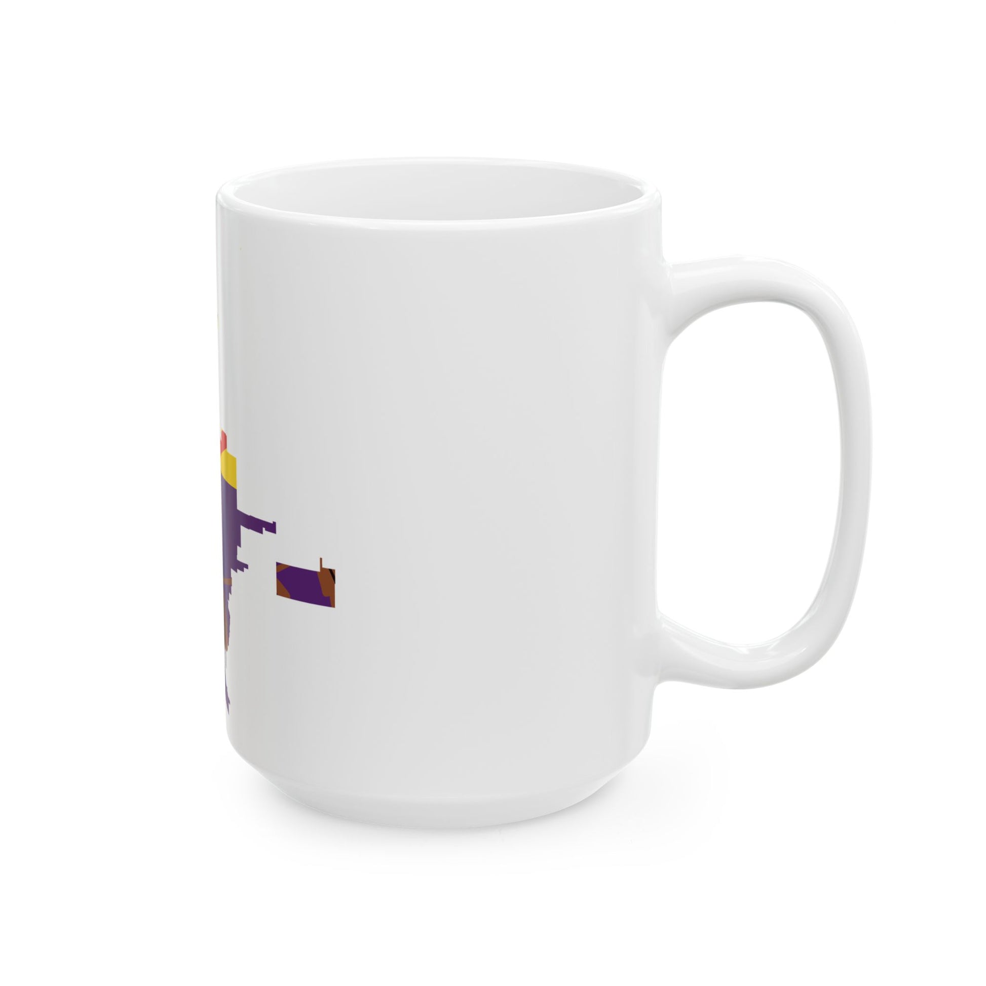 Flag map of the Tohono Oodham Nation (United States) White Coffee Mug-Go Mug Yourself