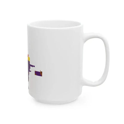 Flag map of the Tohono Oodham Nation (United States) White Coffee Mug - Go Mug Yourself