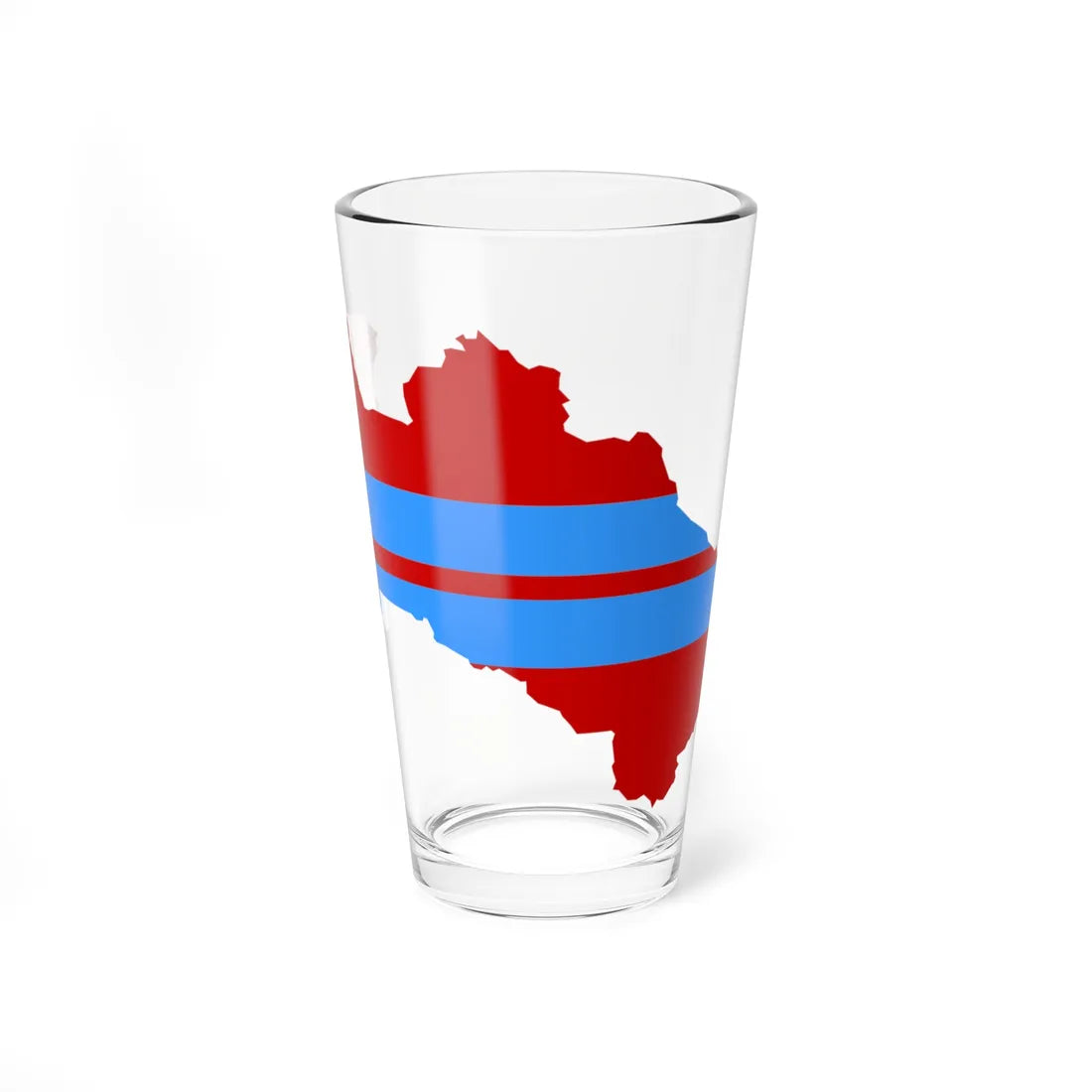 Flag map of the Turkmen SSR 1953-1991 Flag map of Turkmenistan 19911992 (Turkmenistan) Pint Glass 16oz 16oz - Go Mug Yourself