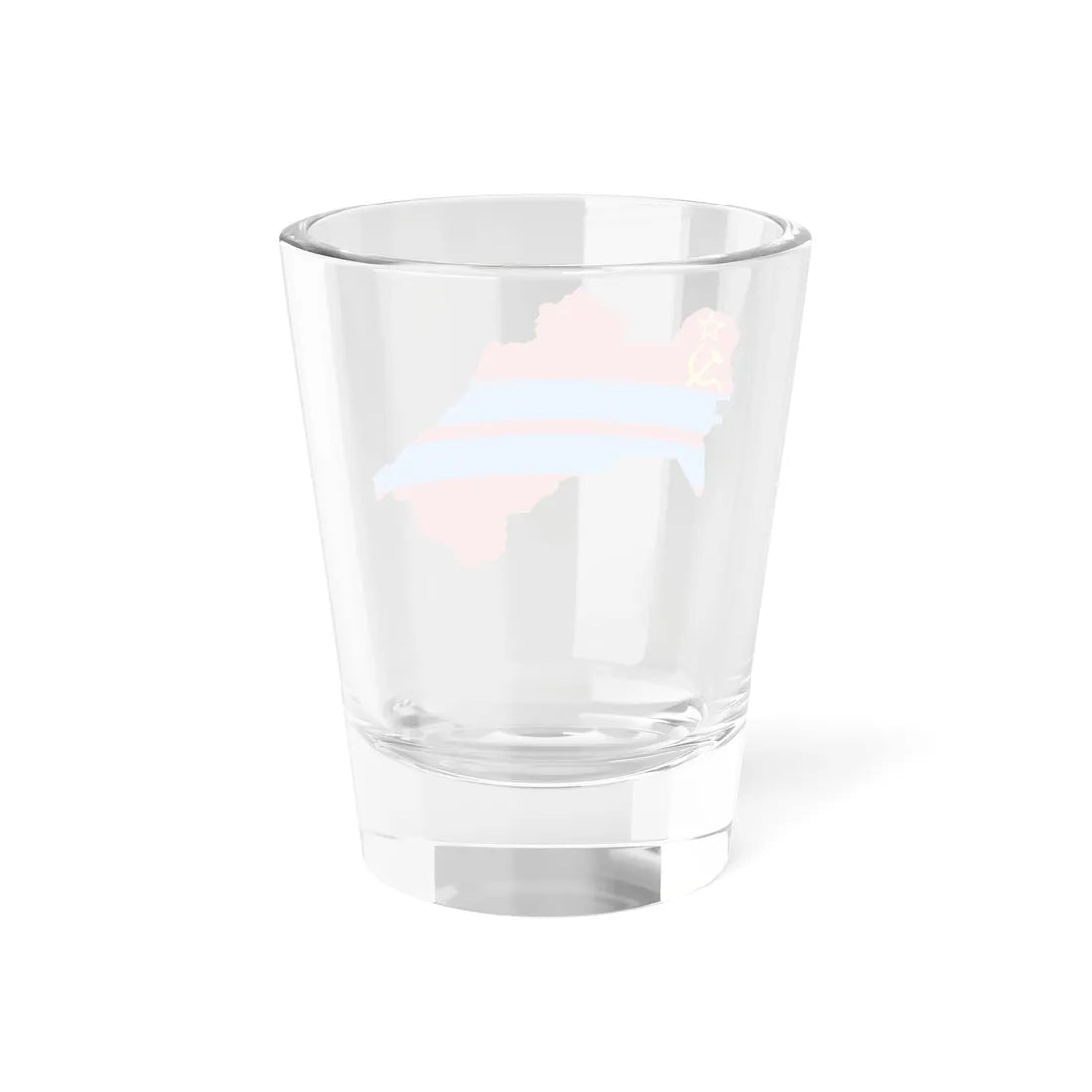 Flag map of the Turkmen SSR 1953-1991 Flag map of Turkmenistan 19911992 (Turkmenistan) Shot Glass 1.5oz - Go Mug Yourself