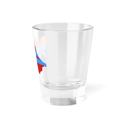 Flag map of the Turkmen SSR 1953-1991 Flag map of Turkmenistan 19911992 (Turkmenistan) Shot Glass 1.5oz - Go Mug Yourself