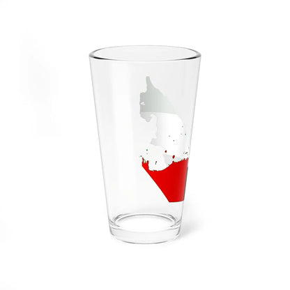 Flag map of the United Arab Emirates (United Arab Emirates) Pint Glass 16oz - Go Mug Yourself
