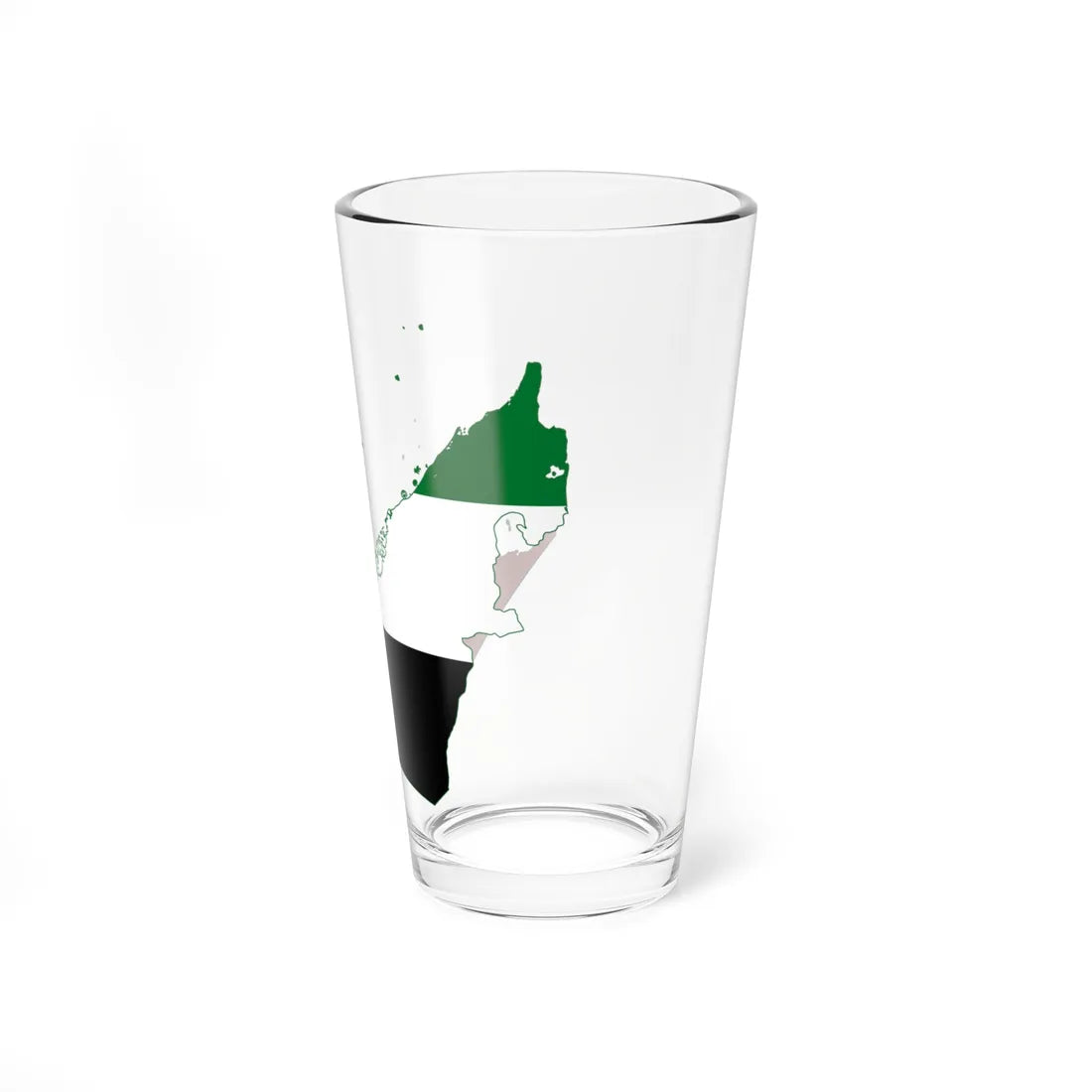 Flag map of the United Arab Emirates (United Arab Emirates) Pint Glass 16oz - Go Mug Yourself