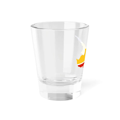 Flag-map of the United Cyprus Republic (Cyprus) Shot Glass 1.5oz - Go Mug Yourself