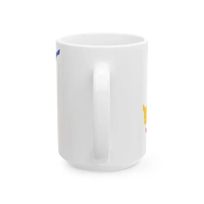 Flag-map of the United Cyprus Republic (Cyprus) White Coffee Mug - Go Mug Yourself