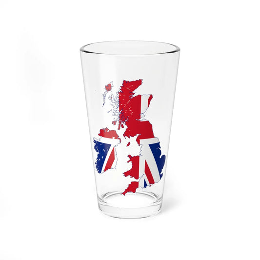 Flag map of the United Kingdom 1801-1922 reduced map (United Kingdom) Pint Glass 16oz 16oz - Go Mug Yourself