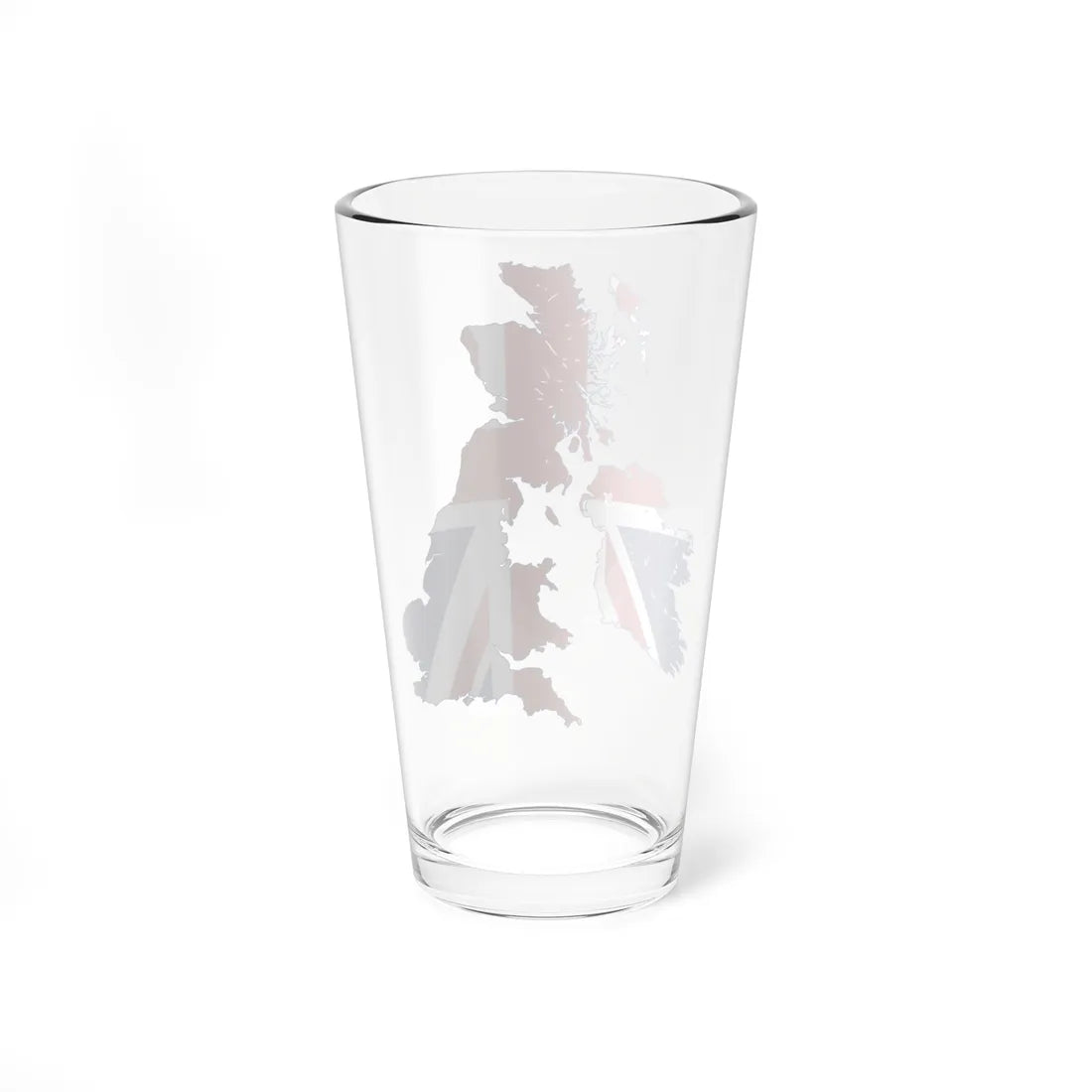 Flag map of the United Kingdom 1801-1922 reduced map (United Kingdom) Pint Glass 16oz - Go Mug Yourself
