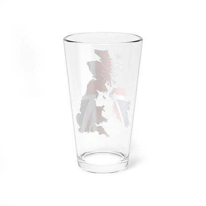 Flag map of the United Kingdom 1801-1922 reduced map (United Kingdom) Pint Glass 16oz - Go Mug Yourself