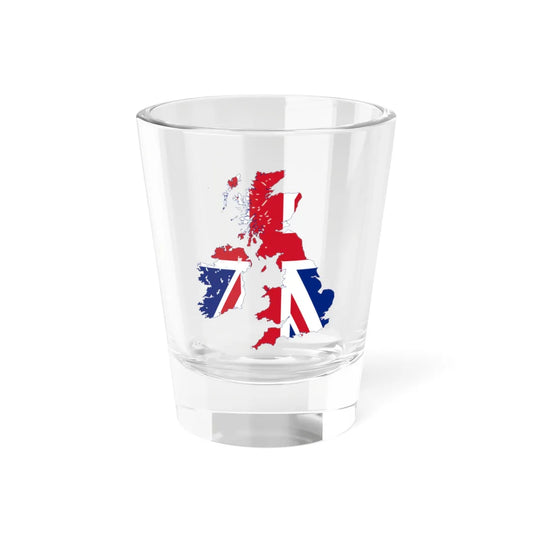 Flag map of the United Kingdom 1801-1922 reduced map (United Kingdom) Shot Glass 1.5oz 1.5oz - Go Mug Yourself
